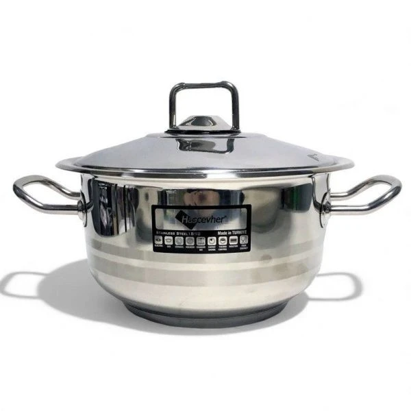 Кастрюля 4,5л 22*12см нерж.сталь Hascevher Gastro 3TTCLK0422007 (4)