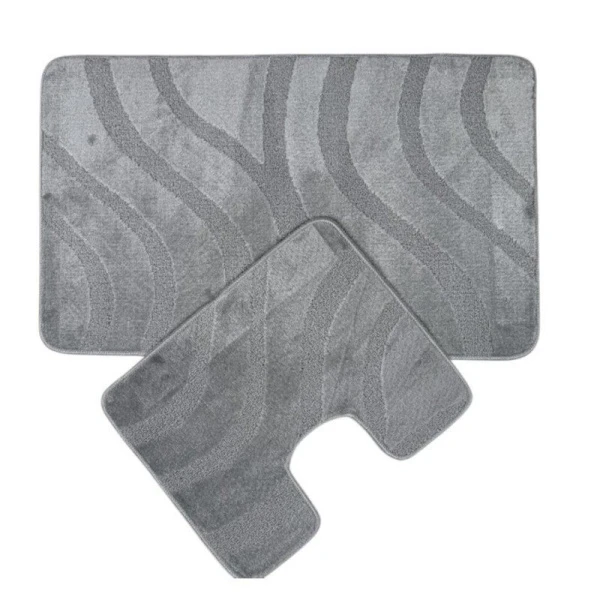 Набор ковриков в ванную 2пр 50*80/40*50см полипропилен MAXIMUS SYMPHONY PLATINUM 2504