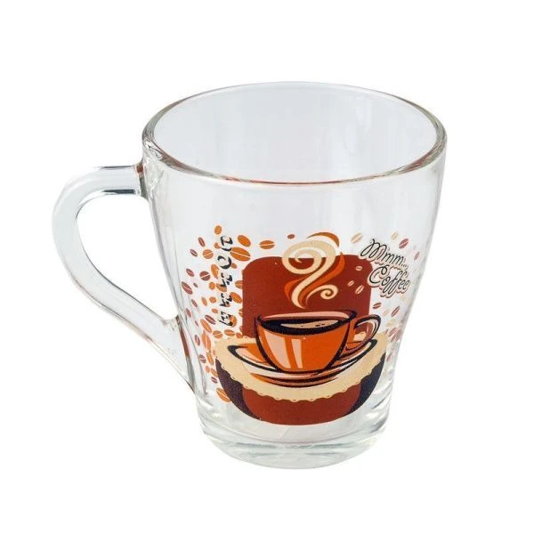Кружка 250мл стекло Грация КОФЕ (20)
