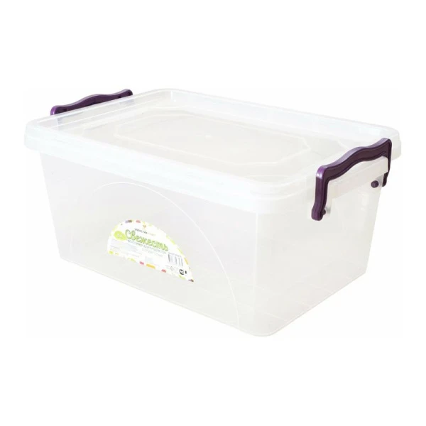 Контейнер пищевой 5л 31*20*13см пластик мультибокс СВЕЖЕСТЬ прозрачный (15/40)