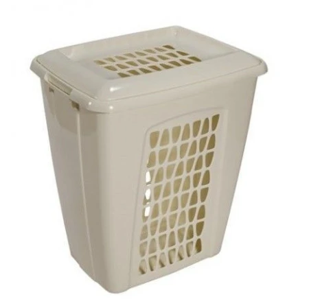 яяяКорзина для белья 45л Молетта прямоугольная с крышкой С701 (5) ВЫВОД