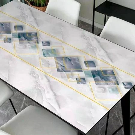 Клеенка силиконовая с рисунком Dekorelle 0,6мм ширина 0,6м 222 (цена указана за погонный сантиметр)