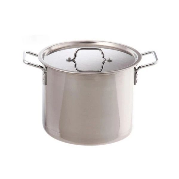 Котел 40л нерж.сталь ОБЩЕПИТ высокий d40см, h36,5см, толщина стенок 0,8мм капс.дно ТРС КТ-ОБ-40КВ