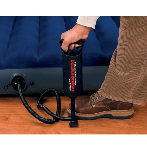 Насос ручной пластик 29см шланг с 3 насадками Double Quick I (12)