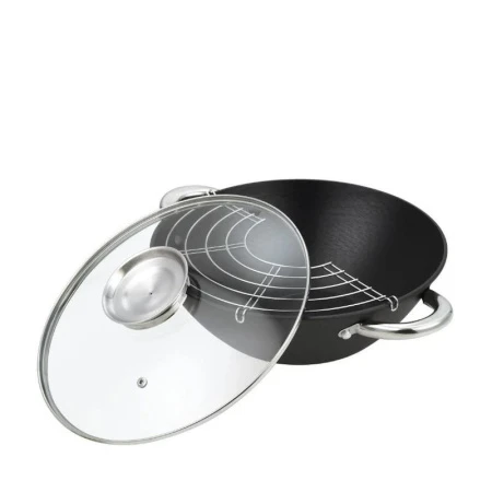 Казан 4,4л чугун АП стекл.крышка 30см, решетка, индукця ВК-620 (4)