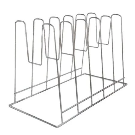 Подставка для крышек металл настольная 28,5*16*21см оцинкованная тнп-8.4 (5)