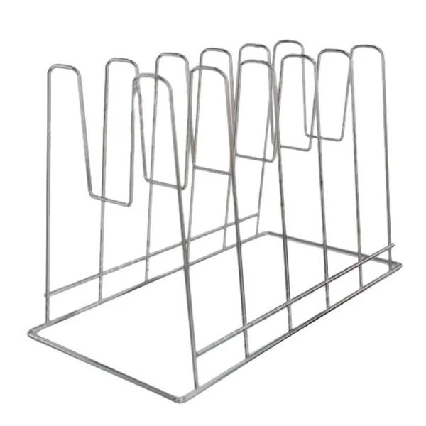 Подставка для крышек металл настольная 28,5*16*21см оцинкованная тнп-8.4 (5)