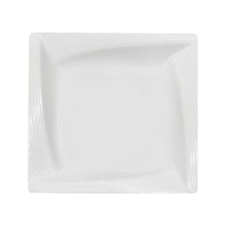 Тарелка одноразовая пластик квадратная 155*155мм набор 6шт Complement Quadro White (20)