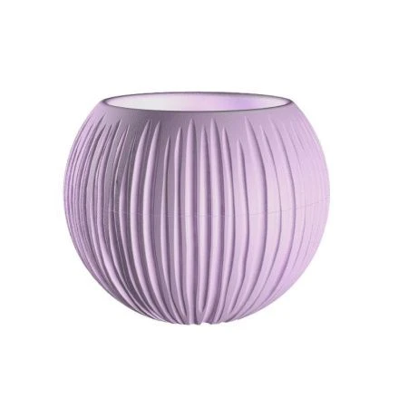 Кашпо 1,7л 18*21см пластик СФЕРА лавандовый сорбет (8)
