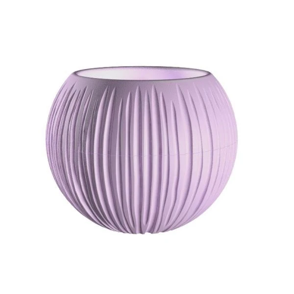 Кашпо 1,7л 18*21см пластик СФЕРА лавандовый сорбет (8)
