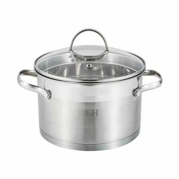 Кастрюля 3,9л нерж.сталь APOLO со стекл.крышкой 20см h12,5см GH-1834 (4)