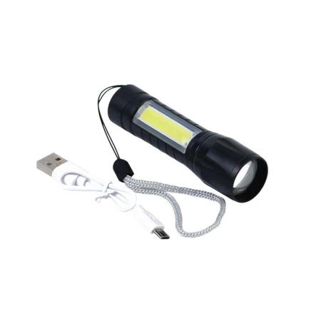 Фонарь ручной аккумуляторный, 5 Вт, 500 мАч, 200 лм, 3 режима, 9.5*2.5см