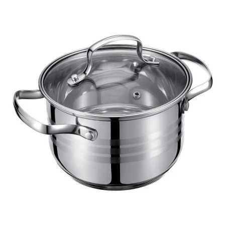 Кастрюля 2,1л h10,5см нерж.сталь Cintura со стекл.крышкой 16см 93-CIN-02 (6)