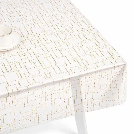 Клеенка силиконовая прозрачная Dekorelle 0,6*20м золото 165G