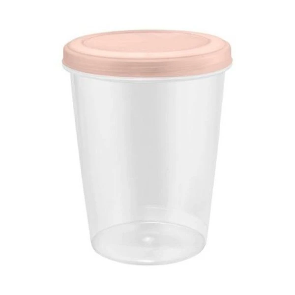 Банка для продуктов 1л пластик HELSINKI персиковая карамель (15)