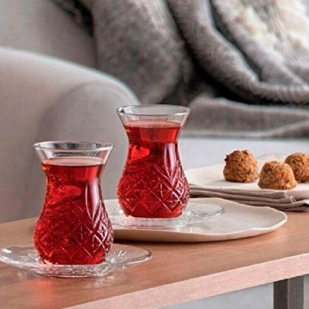 Чайный набор 12пр стекло ТАЙМЛЕСС на 6 персон 170мл (4)