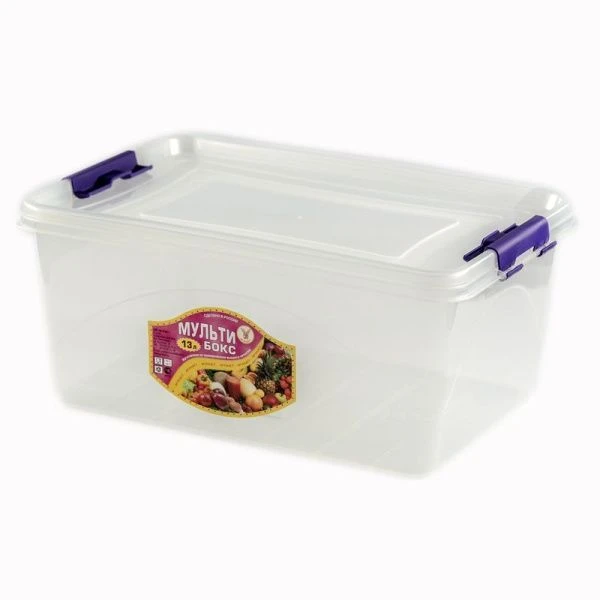 Контейнер пищевой 13л 38*26,5*17,5см пластик МУЛЬТИБОКС прозрачный (20)