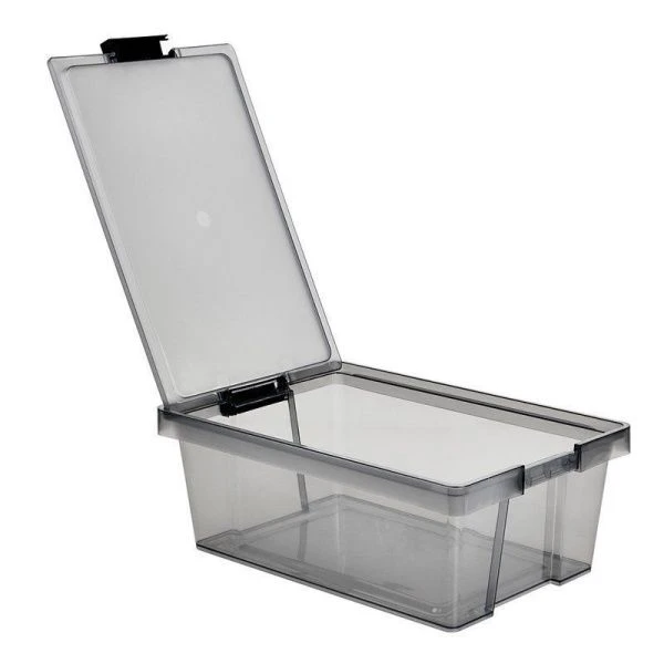 Контейнер для хранения 14л пластик ХЕНДИ черный прозрачный (16)