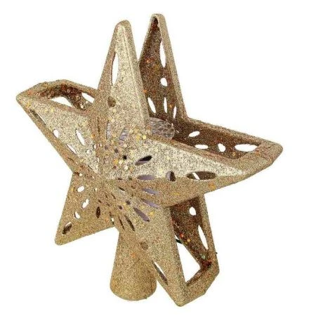 Проектор верхушка на елку 4LED белый 0°-180° 24,3х6,5х25,5см ПВХ черный 220В 50гц СНОУ БУМ