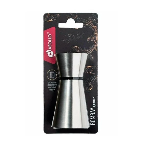 Джиггер 25/50мл 9*4,1см нерж.сталь Bombay BMY-01 (24)