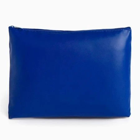 Косметичка 20*0,5*15см иск.кожа отдел. на молнии, синий (600)