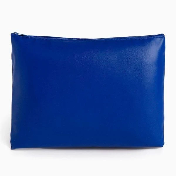 Косметичка 20*0,5*15см иск.кожа отдел. на молнии, синий (600)