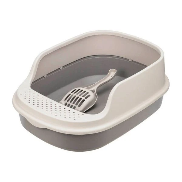 Туалет для кошек с высоким бортом 480*355мм пластик ЛЯ-МУРР + подарок совок капучино (4) Туалет для кошек с высоким бортом 480*355мм пластик ЛЯ-МУРР + подарок совок капучино (4)