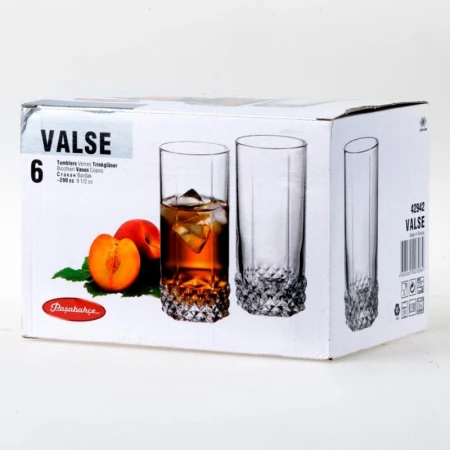 Стаканы набор 6шт 290мл стекло ВАЛЬС (8)