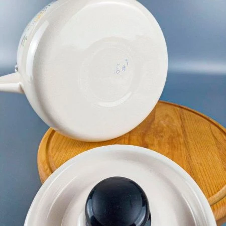 Чайник 3,5л эмаль ЛЮПИНЫ жемчужный С-2713/4Жм Рч (4)