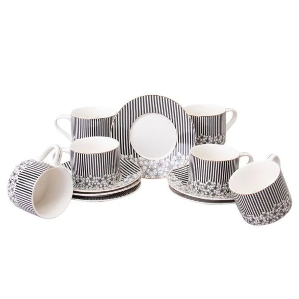 Чайный набор 12пр фарфор Top Style на 6 персон 250мл QY626-632-6 (6)