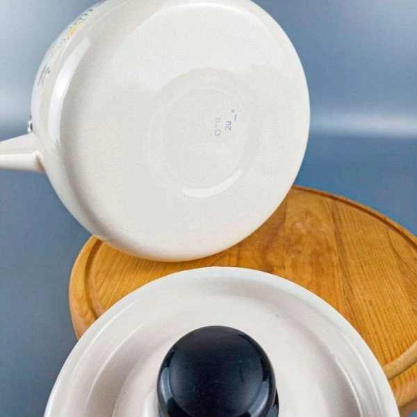 Чайник 3,5л эмаль ЛЮПИНЫ жемчужный С-2713/4Жм Рч (4)