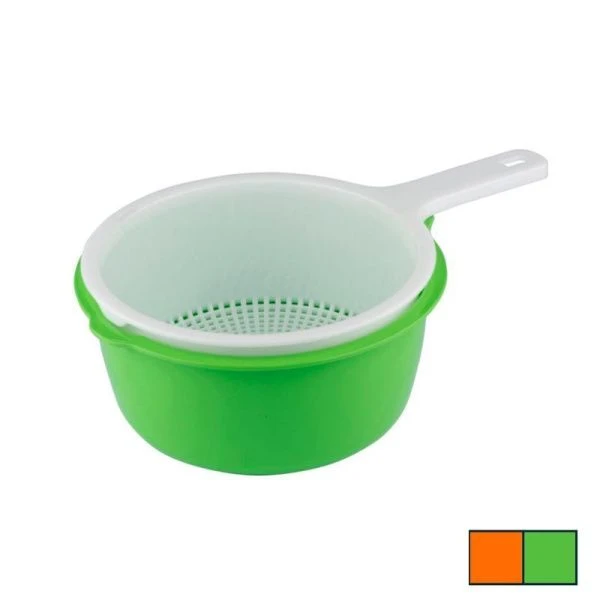 Дуршлаг 19см пластик с ручкой двойной (9)