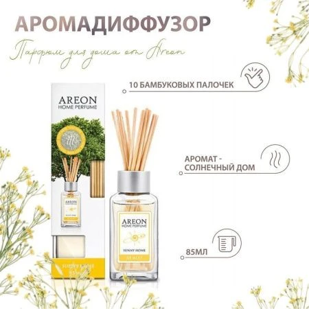 Аромадиффузор 85мл Home Perfume Sticks Sunny Home (Солнечный дом) RS01 (24)