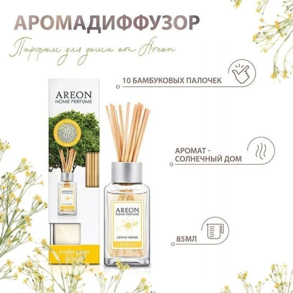 Аромадиффузор 85мл Home Perfume Sticks Sunny Home (Солнечный дом) RS01 (24)
