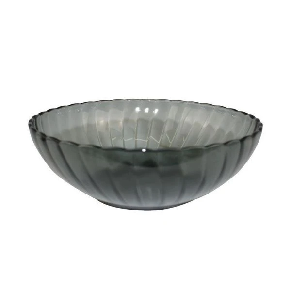 Салатник 850мл 20см стекло ELICA LAVA GREY дымка (6)