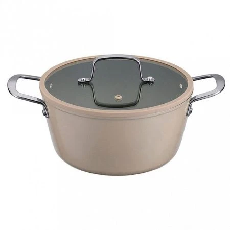 Кастрюля 4л алюминий АП TAUP со стекл.крышкой 24см индукция 1-2424 (4)