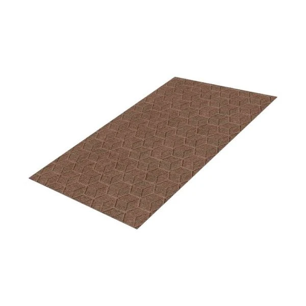 Коврик придверный 60*90см полиэстер влаговпитывающий SHAHINTEX Практик соты мокко (20)