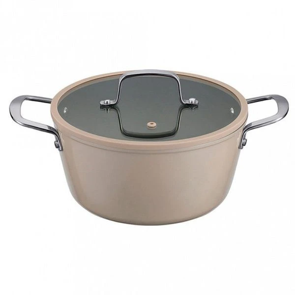 Кастрюля 4л алюминий АП TAUP со стекл.крышкой 24см индукция 1-2424 (4)