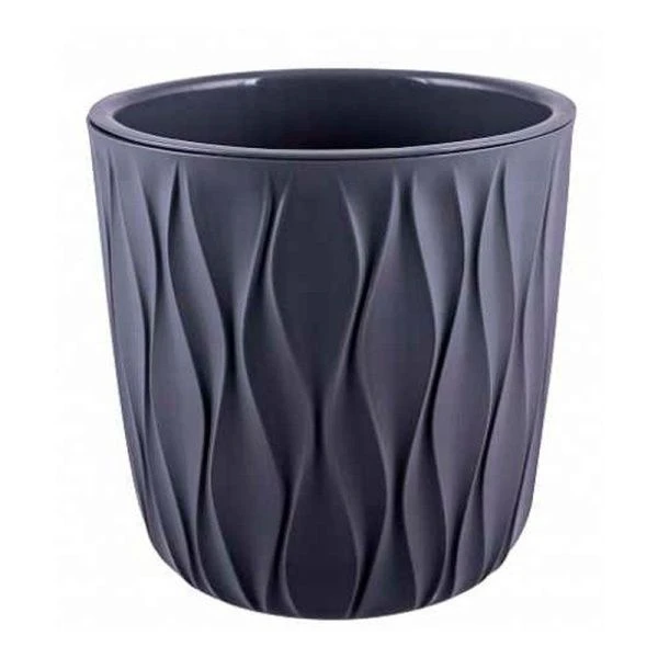 Горшок для цветов пластик Desert 2,3л d157 h152мм серый (16)