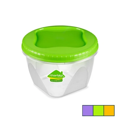 Банка для продуктов 1,2л 108*148*148мм пластик ТОНДО с завинчивающейся крышкой (20)