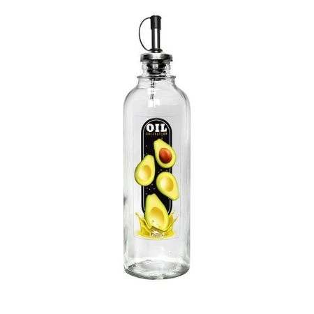 яяяБутылка для масла стекло 330мл с мет.дозатором Oil collection авокадо (11)