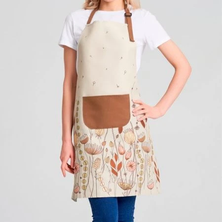 Фартук кухонный 70*80см полиэстер/хлопок РАЗНОТРАВЬЕ PG-390