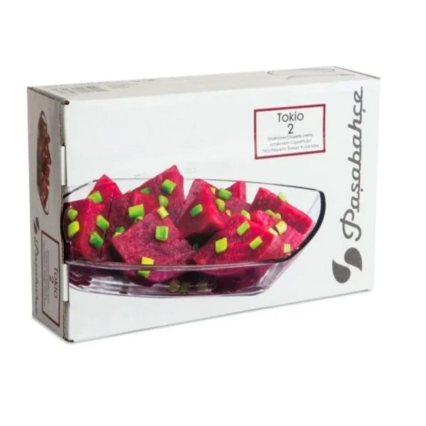 Блюдо прямоугольное набор 2шт 120*180мм стекло ТОКИО (12)