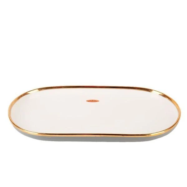 Блюдо 30*16,3*3см фарфор Royal line. Gray овальное (4/24)