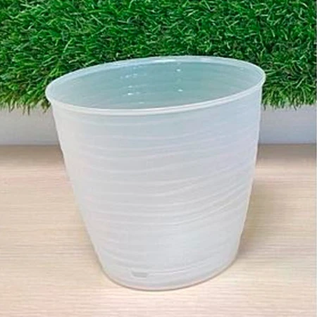 Горшок для орхидей 1,5л D146мм пластик Saffron с поддоном бесцветный (24) 223605001/00