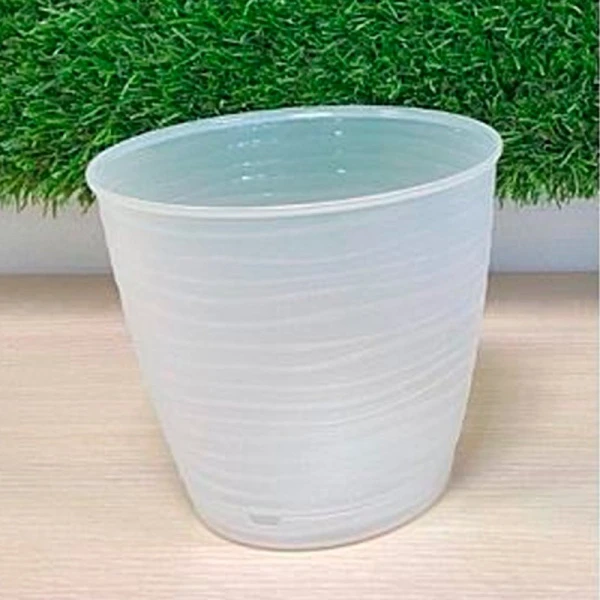 Горшок для орхидей 1,5л D146мм пластик Saffron с поддоном бесцветный (24) 223605001/00