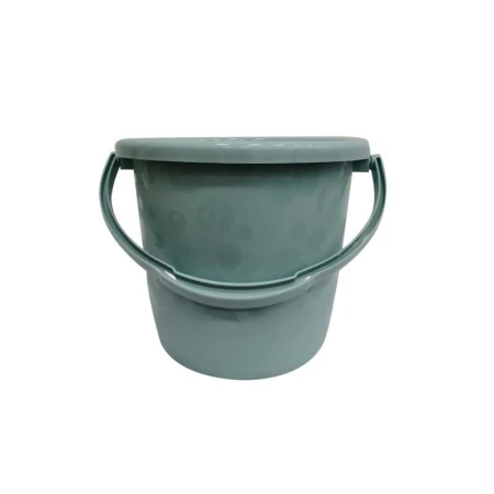 Ведро 6л пластик ЛЮКС бледно-бирюзовое (25) Ведро 6л пластик ЛЮКС бледно-бирюзовое (25)