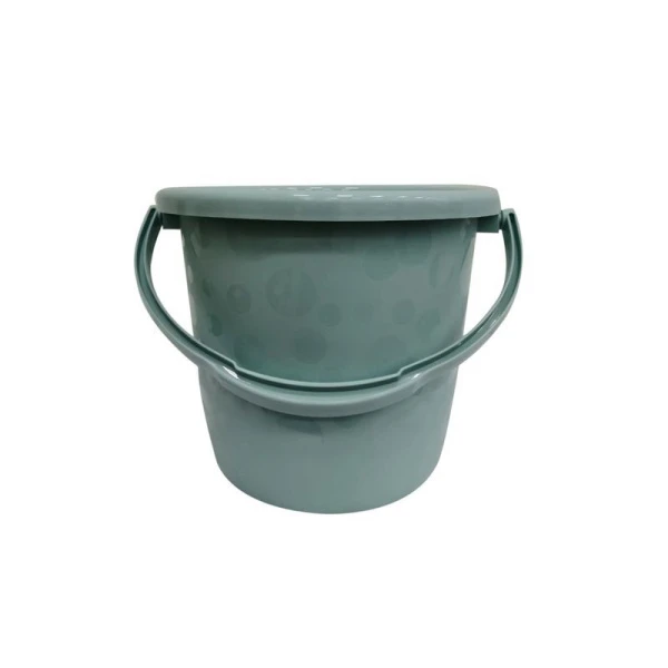 Ведро 6л пластик ЛЮКС бледно-бирюзовое (25) Ведро 6л пластик ЛЮКС бледно-бирюзовое (25)