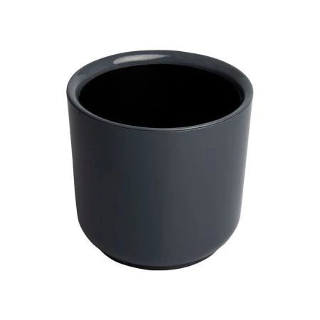 Горшок цветочный 1,5л 13,5*13см пластик ДЕЛЬТА с вкладкой антрацит (12)