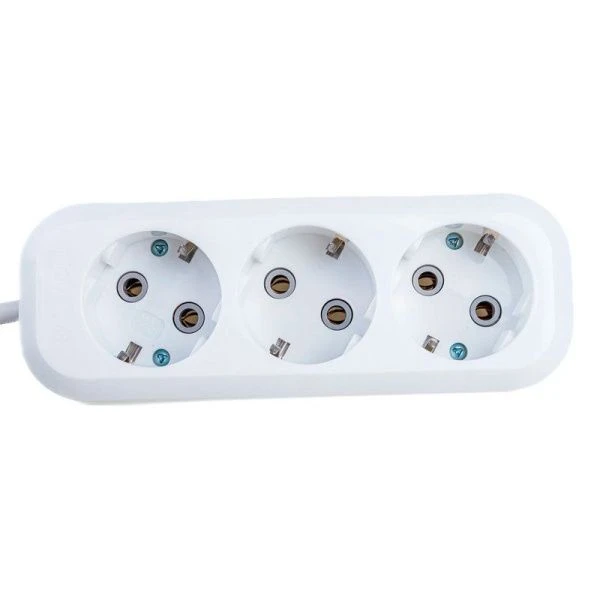 Удлинитель с заземлением 3 гнезда 3м 16А/3,5кВт ПВС3х1,0  Smartbuy SBE-16-3-03-Z (40)